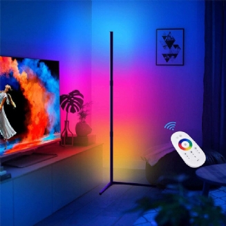 Kotoučová/pravoúhlá Základní Rohová Stojací Lampa S Rgb Barevným Světelným Efektem Dálkové Ovládání Navržené Třístupňové