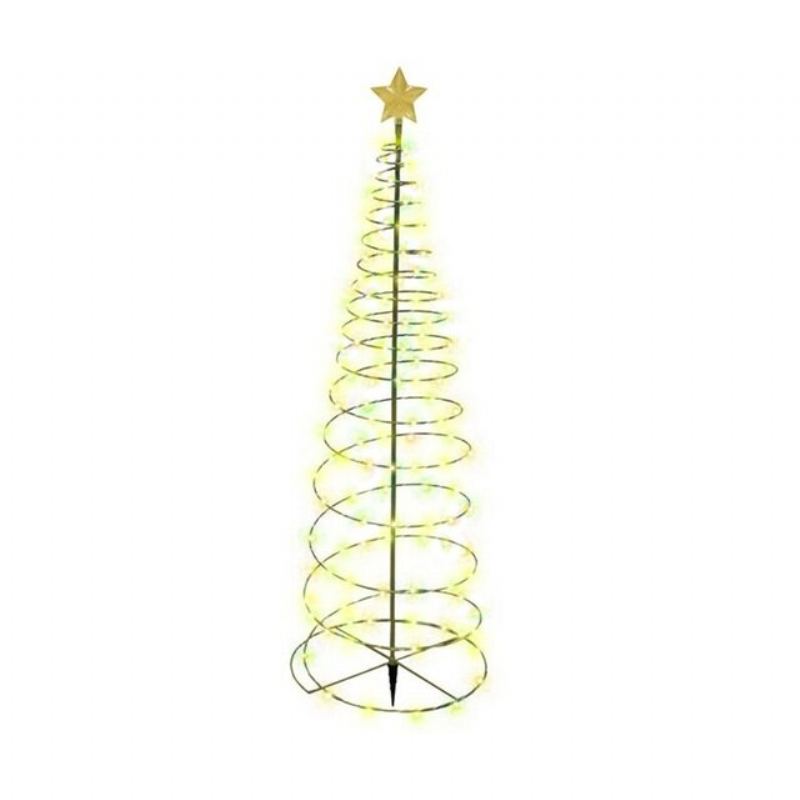 Kreativní Osvětlení Vánočního Stromu Vánoční Spirála Led Venkovní Stromku Xmas Decor Noel