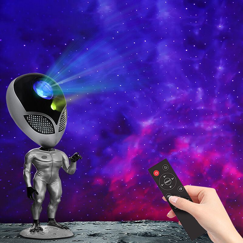 Lampa Projektoru Alien Star Nebula Light Voice Interactive Galaxy Hvězdné Noční Světlo Domácí Dekorace Dětský Dárek K Narozeninám