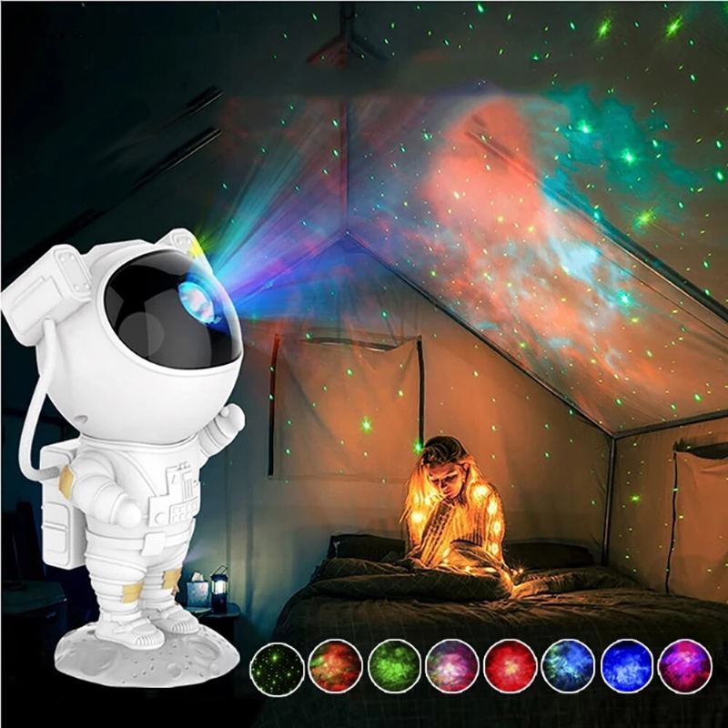 Led Creative Astronaut Galaxy Projector Lamp Gypsophila Projection Hvězdné Noční Světlo Pro Děti Domácí Dekorace