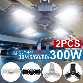 Led Garážové Světlo 360 Stupňů Deformovatelné 2835 Led Stropní Svítidlo Pro Dílnu Skládací Čtyřlistá Deformační Lampa