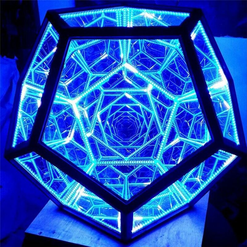 Led Noční Světlo Infinite Dodecahedron Color Art Light Decor Novinka Vánoční Dárek Cool Technology Dekorace Home