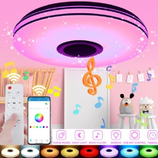 Led Rgb Hudební Stropní Lampa Bluetooth App+dálkové Ovládání Dětský Pokoj Ložnice