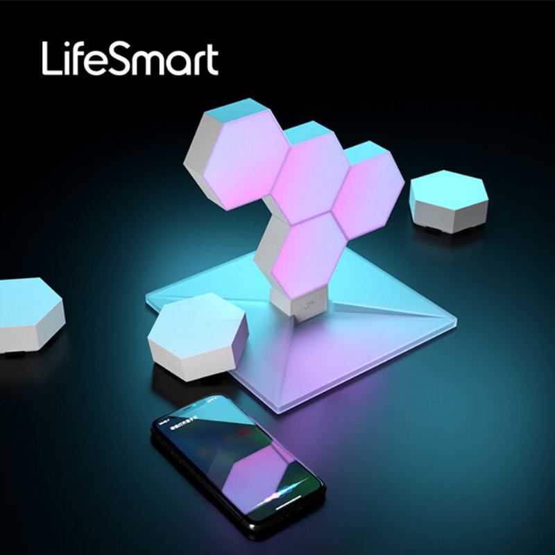 Lifesmart Cololight Led Quantum Light Inteligentní Geometrie Sestavení Diy Lampy Wifi Práce S Google Assistant Alexa App Smart Control