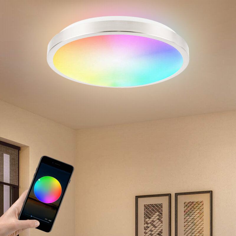 Lllinkin Sr01 15w/20w Rgb Stmívatelné Wifi Inteligentní Led Stropní Světlo Ovládání App Hlasové Funguje S Alexou Google Assistant Tuya