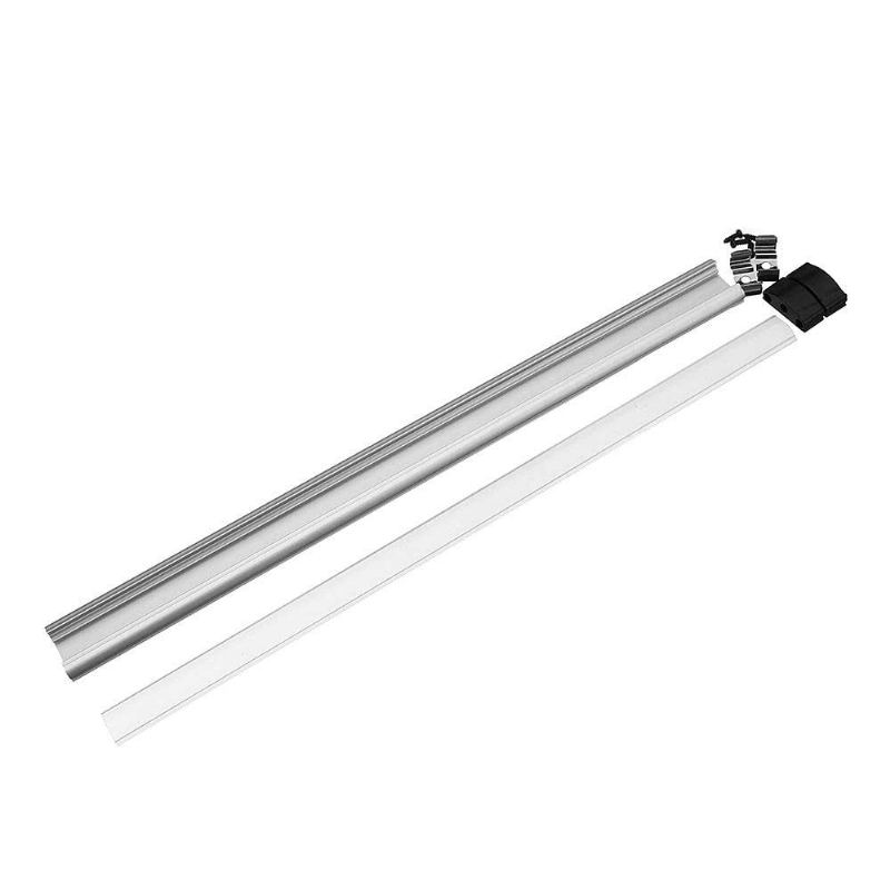 Lustreon 30/50cm Mléčně Bílý Průhledný Hliníkový Držák Kanálu Pro Lampu S Led Páskem