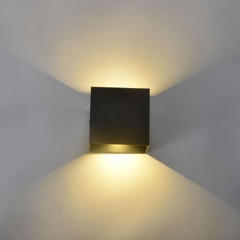 Moderní 12w Cob Led Up Down Nástěnná Lampa Vodotěsná Ip65 Pro Venkovní Vnitřní Uličku Obývacího Pokoje Ac85-265v