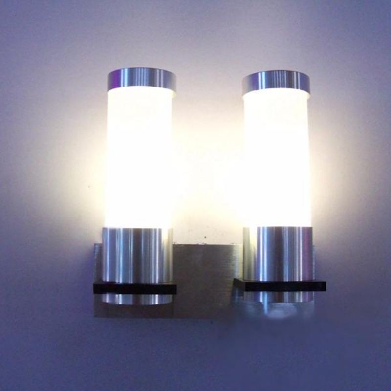 Moderní 2w Dvouhlavé Teplé Bílé Led Nástěnné Svítidlo Sconce Hallway Hotelová Lampa 85v-265v