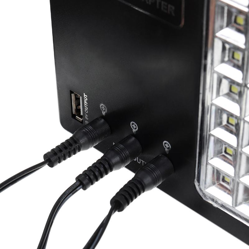 Napájecí Systém Solárního Panelu Usb Nabíječka Generátor + Čelovka + 3 Led Žárovky