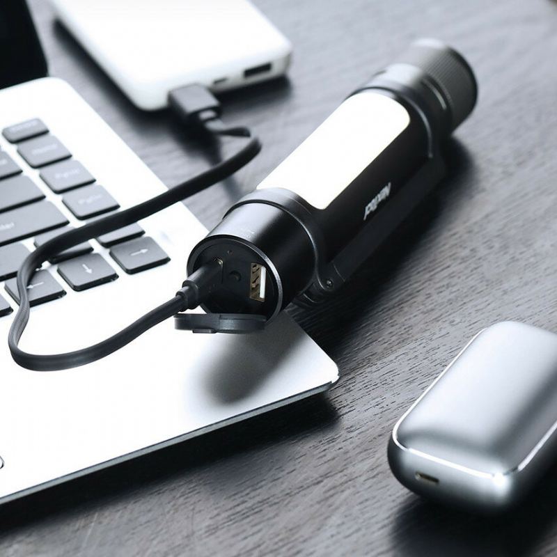 Nextool 6-v-1 1000lm Duální Světelná Zoomovatelná Alarmová Svítilna Usb-c Dobíjecí Mobilní Powerbanka Magnetická Kempingová Pracovní