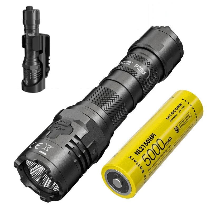 Nitecore P20ix 4000 Lumen Usb-c Dobíjecí Svítilna S 21700 Baterií High Profesionální Taktická S Pouzdrem Nth20 Molle