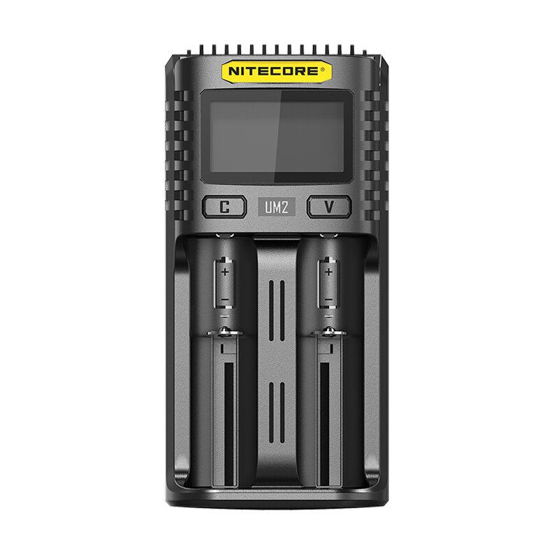 Nitecore Um2/um4 Lcd Displej 5v/2a Lithiová Nabíječka Baterií Usb Qc Chytrá Rychlonabíječka Pro Aa Aaa 18650 21700 26650