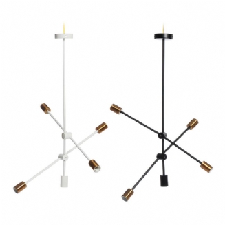 Nordic Style 4-hlavé Zapuštěné Stropní Svítidlo Lustr Moderní Minimalismus Kovová E26 E27 Základna Závěsná Lampa Závěsné Ac110-240v (bez Žárovky)