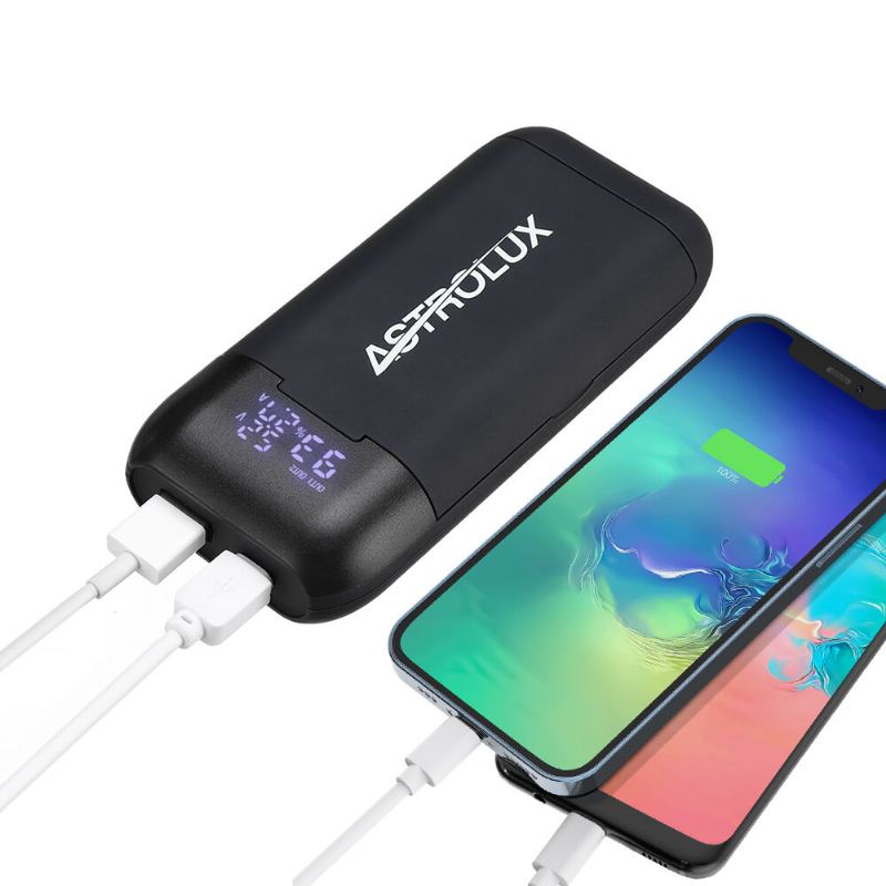 Pd2 Type-c 18w Qc3.0 Pd3.0 Rychlé Nabíjení Usb Nabíječka Baterií Svítilna Rc Telefon Power Bank Inteligentní Pouzdro Na Baterie Pro Li-ion 21700/20700/18650