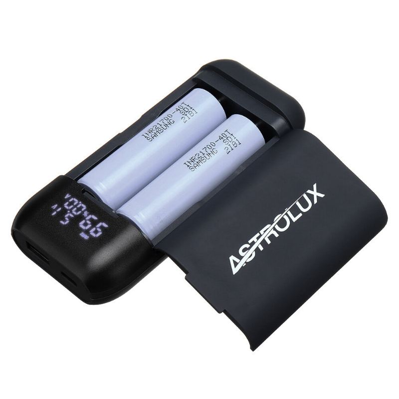 Pd2 Type-c 18w Qc3.0 Pd3.0 Rychlé Nabíjení Usb Nabíječka Baterií Svítilna Rc Telefon Power Bank Inteligentní Pouzdro Na Baterie Pro Li-ion 21700/20700/18650