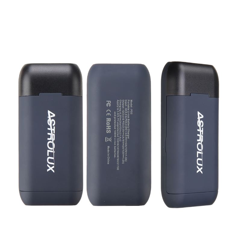 Pd2 Type-c 18w Qc3.0 Pd3.0 Rychlé Nabíjení Usb Nabíječka Baterií Svítilna Rc Telefon Power Bank Inteligentní Pouzdro Na Baterie Pro Li-ion 21700/20700/18650