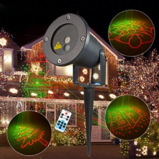 R&g Remote Christmas 8 Pattern Vodotěsný Projektor Jevištní Světlo Zahrada Trávník Krajina Lampa