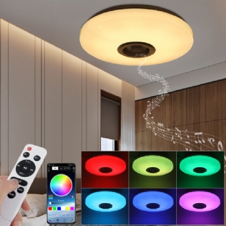 Rgbw Led Stropní Světlo Hudební Reproduktorová Lampa Bluetooth App + Dálkové Ovládání Inteligentní Do Ložnice