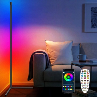 Rohová Stojací Lampa Rgb Měnící Barvu Stmívatelné Led Bluetooth Ambient Light