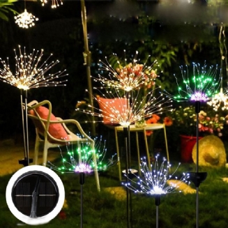 Solární Ohňostroj String Light 90/120/150 Led Lampa Venkovní Zahradní Párty Vánoční Dekorace Světla