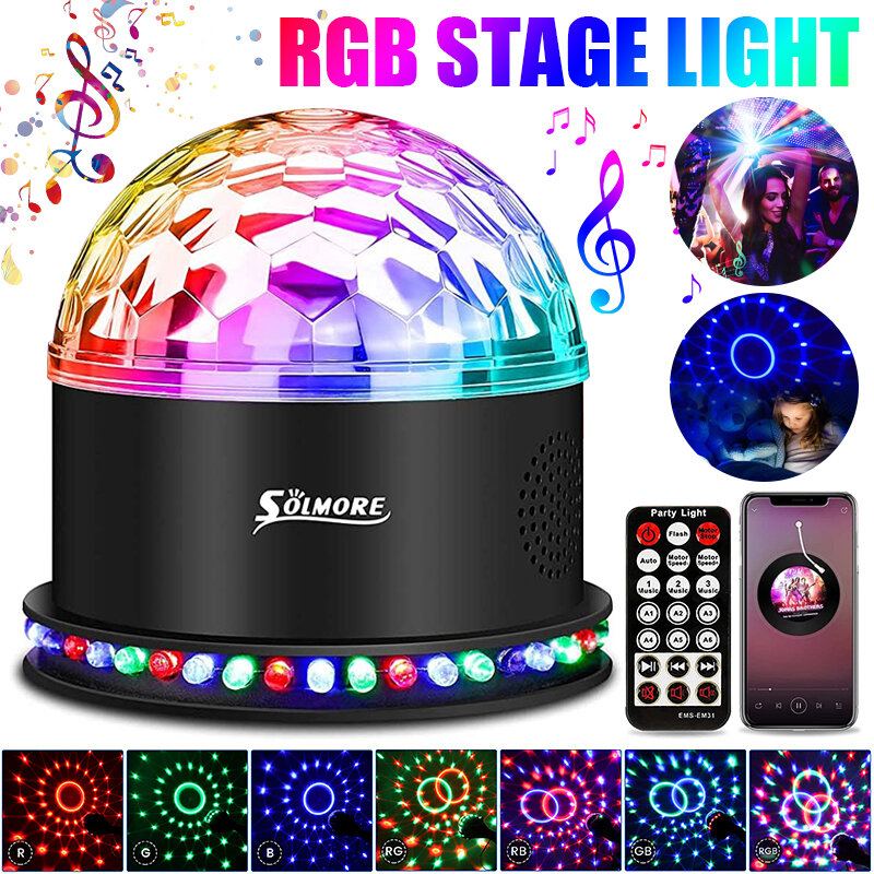 Solmore Dome Crystal Magic Ball Bluetooth Dálkové Ovládání Jeviště