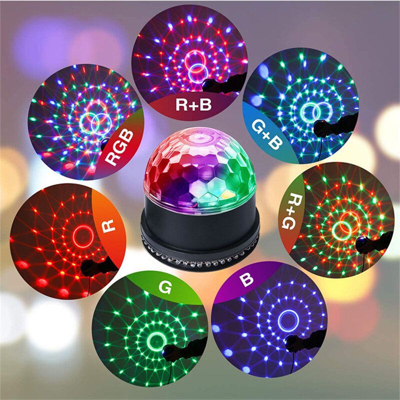 Solmore Dome Crystal Magic Ball Bluetooth Dálkové Ovládání Jeviště
