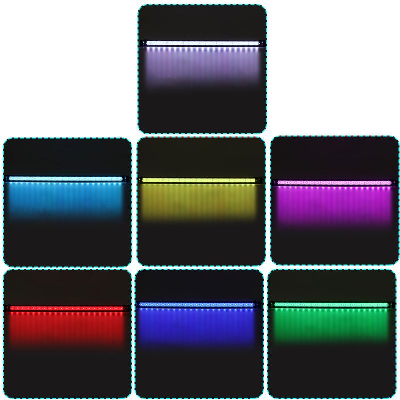 Stmívatelné 72cm 24w Bluetooth App Řízené Rgb Led Osvětlení Akvária Nastavitelné Horní Světlo Vhodné Pro Akvária/nádrž Na Ryby