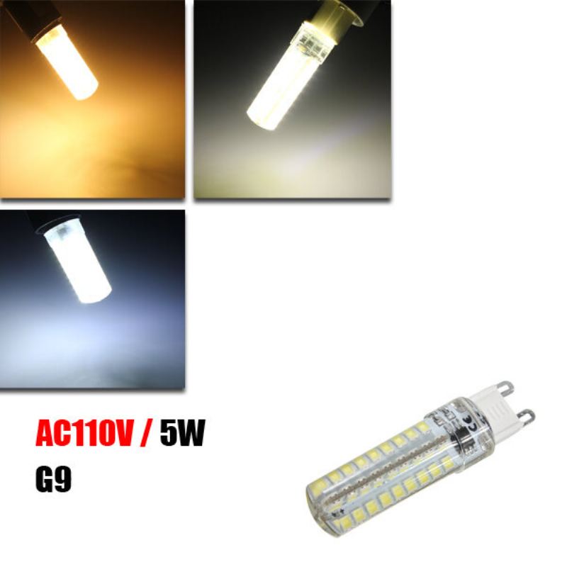 Stmívatelné G9 5w 72 Smd 2835 370lm Led Keramika Kryt Kukuřičná Žárovka Ac 110v