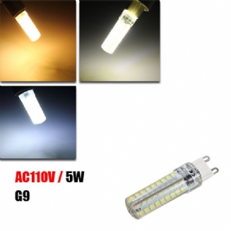 Stmívatelné G9 5w 72 Smd 2835 370lm Led Keramika Kryt Kukuřičná Žárovka Ac 110v