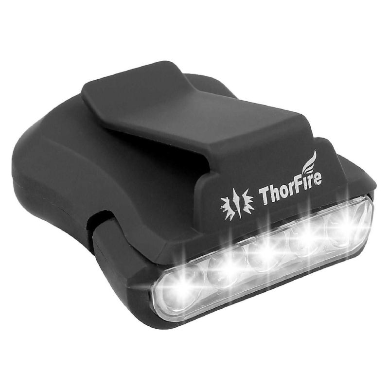 Thorfire 30lm 5-led Svítilna Na Klobouky S Otočným Uzávěrem S Kulovou Čepicí Bez Rukou