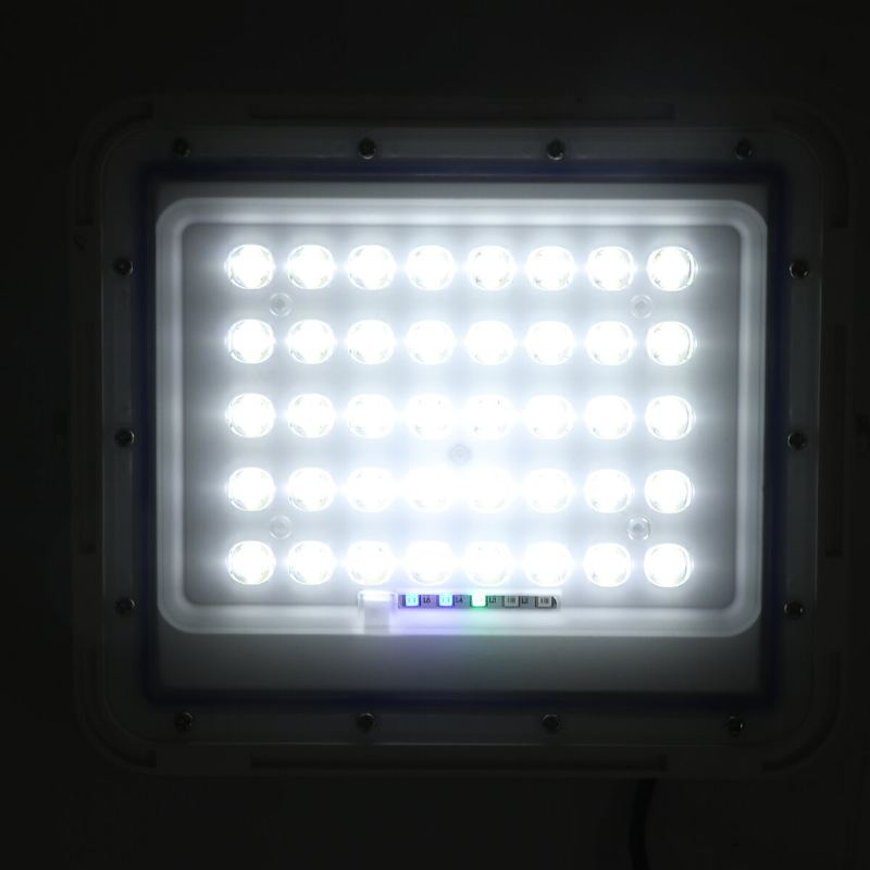 Venkovní 80/144/240led Solární Světlomet Vodotěsná Zahradní Pouliční Nástěnná Lampa + Dálkové Ovládání