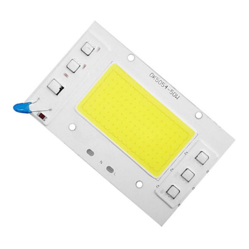 Vysoce Výkonný Ac220v 50w Bílý/teplý Bílý Cob Led Světelný Čip Diy Pro Bodové Světlomety