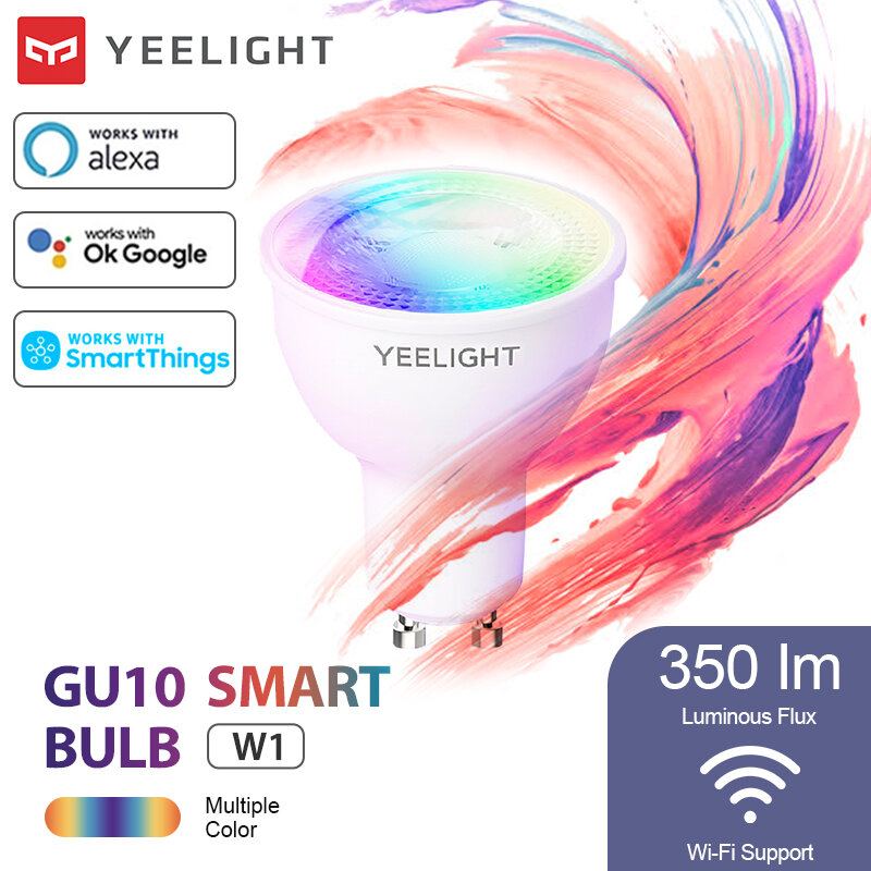 Yeelight Yldp004-a Gu10 Barevná Chytrá Led Žárovka W1 Game Music Sync App Hlasové Ovládání Práce App Google Assistant Alexa