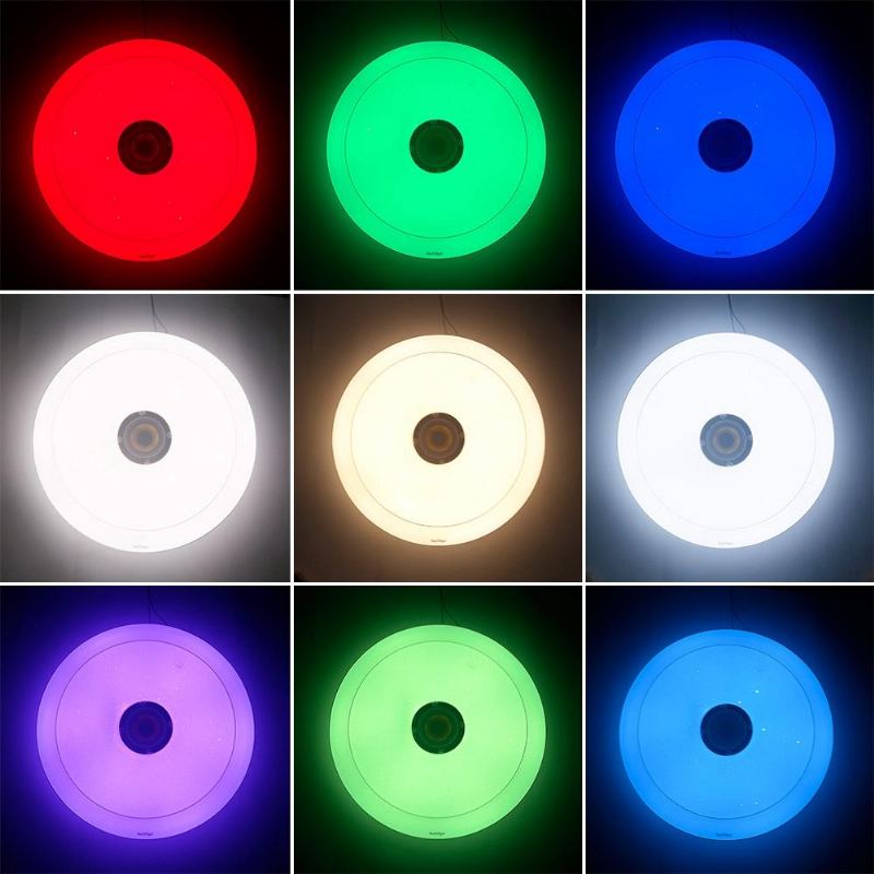 Youoklight 36w Rgb Stmívatelný Bluetooth Reproduktor Hudba Led Stropní Světlo Ovládací Lampa App Ac220v