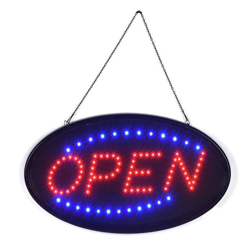 Závěsné Neonové Reklamní Světlo Open Led Sign S Blikáním Pro Business Bar Store Eu/us Plug