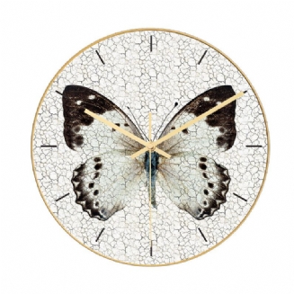 Cc012 Creative Butterfly Pattern Nástěnné Hodiny Mute Quartzové Pro Dekorace Domácí Kanceláře