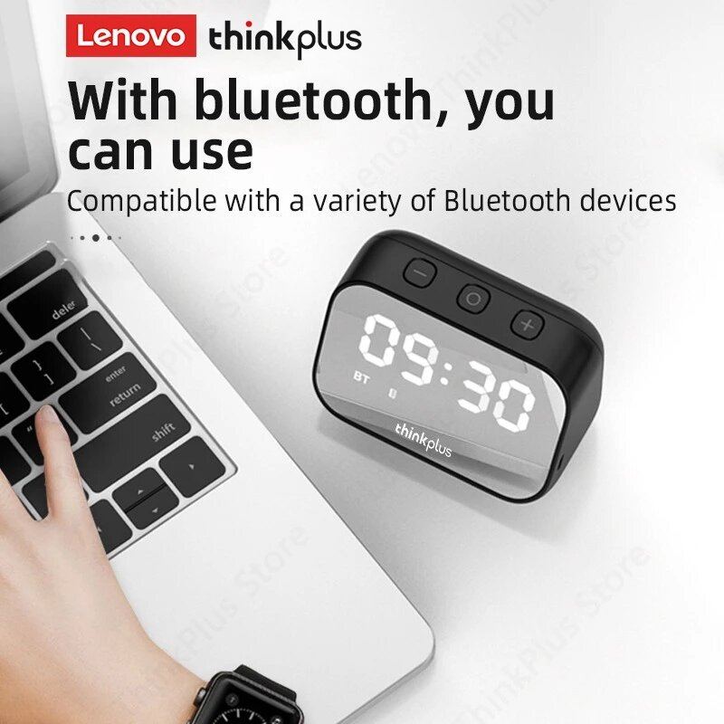 Thinkplus Ts13 Reproduktor Budík Zrcadlový Bezdrátový Bluetooth Led Digitální Stereo Stolní