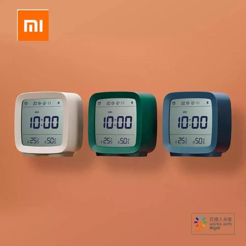 Xiaomi Cleargrass Bluetooth Budík Smart Control Teplota Vlhkost Displej Lcd Nastavitelné Hodiny Nočního Světla Práce S Mijia App