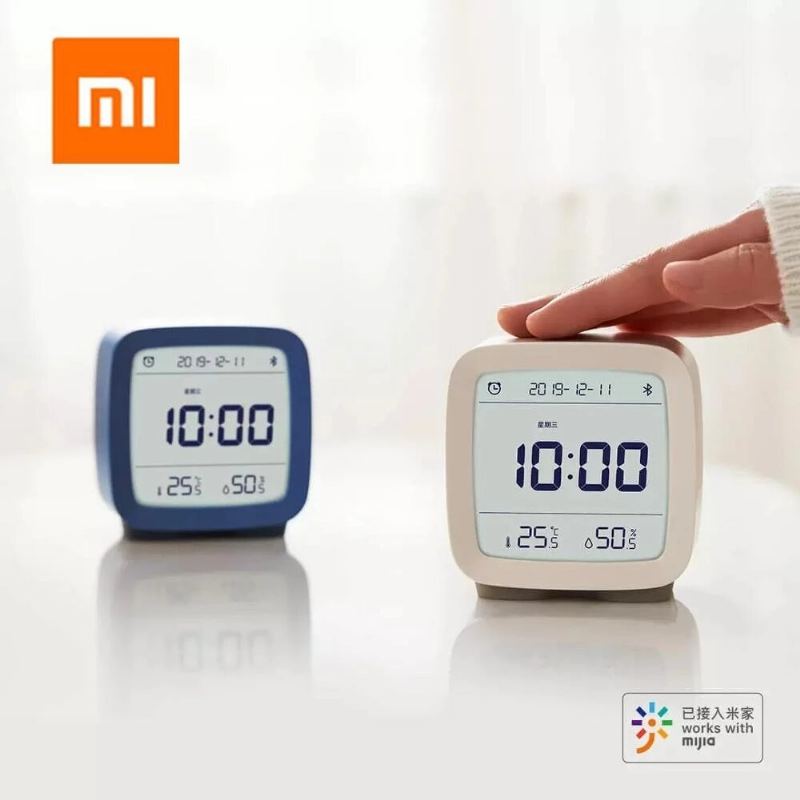 Xiaomi Cleargrass Bluetooth Budík Smart Control Teplota Vlhkost Displej Lcd Nastavitelné Hodiny Nočního Světla Práce S Mijia App