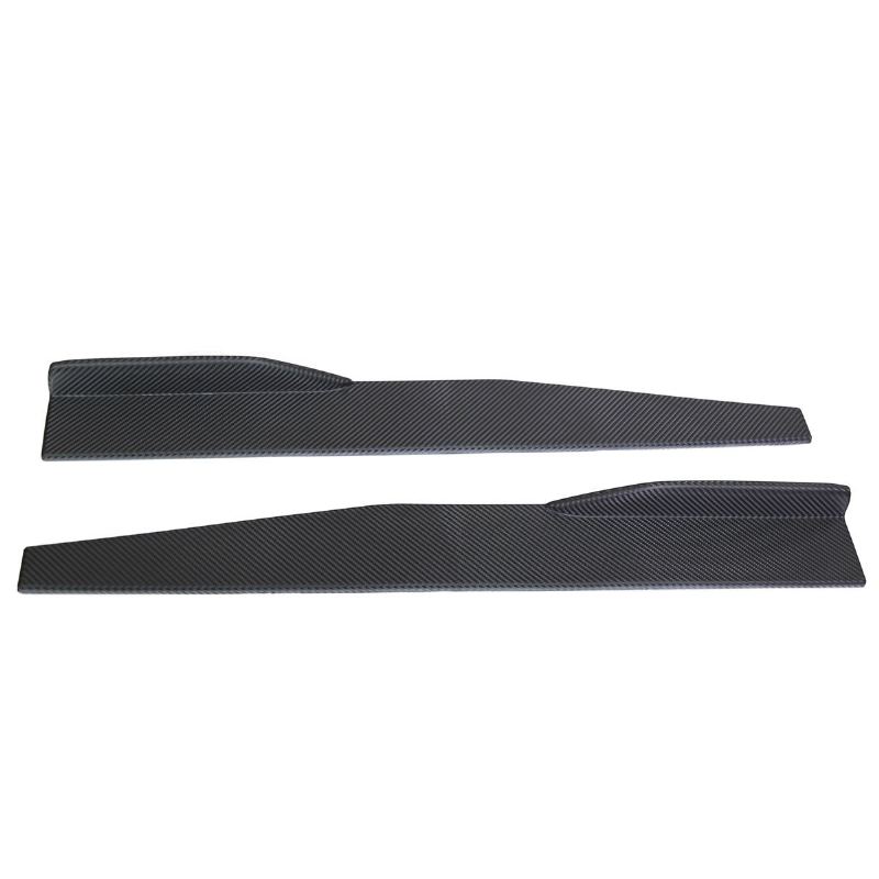 2 Ks 74.5cm / 29.33" Universal Fit Plastová Černá Boční Sukně Rocker Splitters Winglet Wings