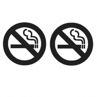 22x10cm Zákaz Kouření Reflexní Samolepky Na Auto Nákladní Vozidlo Motocykl Obtisk