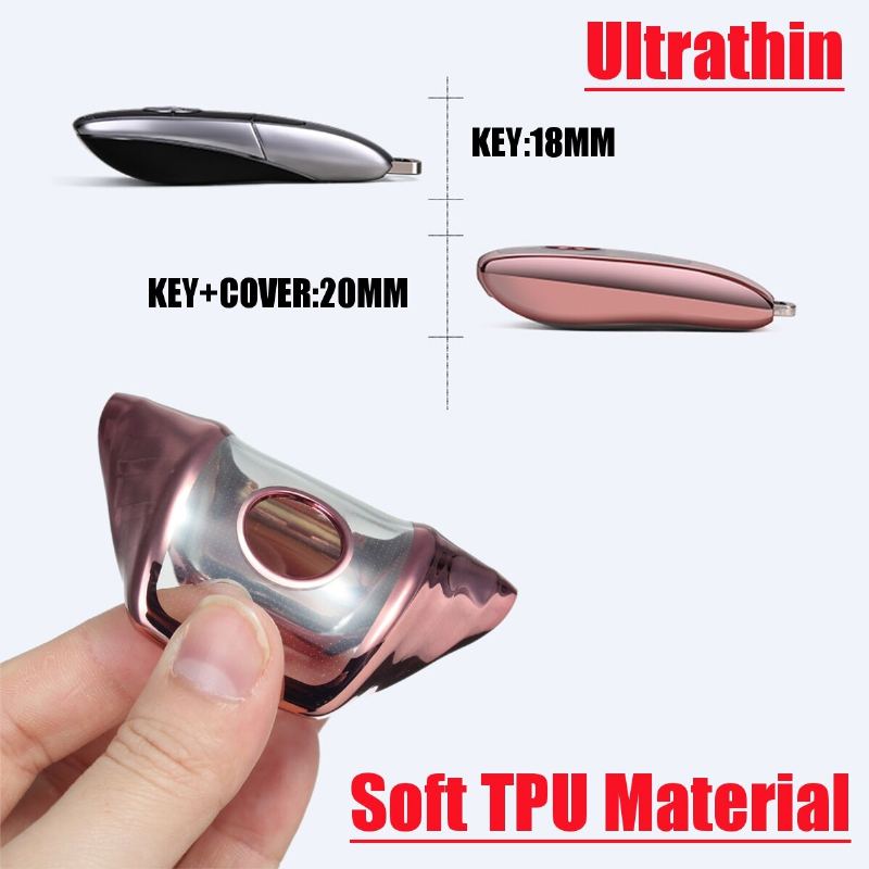 2v1 Tpu Dálkové Ovládání Smart Key Case Fob Kryt S Fólií Na Tlačítka Pro Benz E/s Class E300 E400 S63 S65