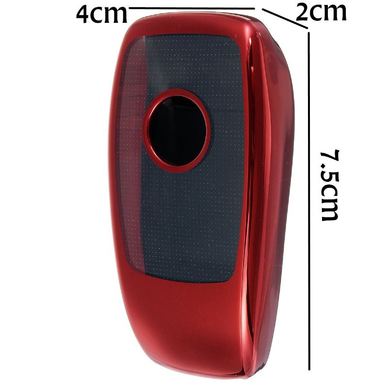 2v1 Tpu Dálkové Ovládání Smart Key Case Fob Kryt S Fólií Na Tlačítka Pro Benz E/s Class E300 E400 S63 S65