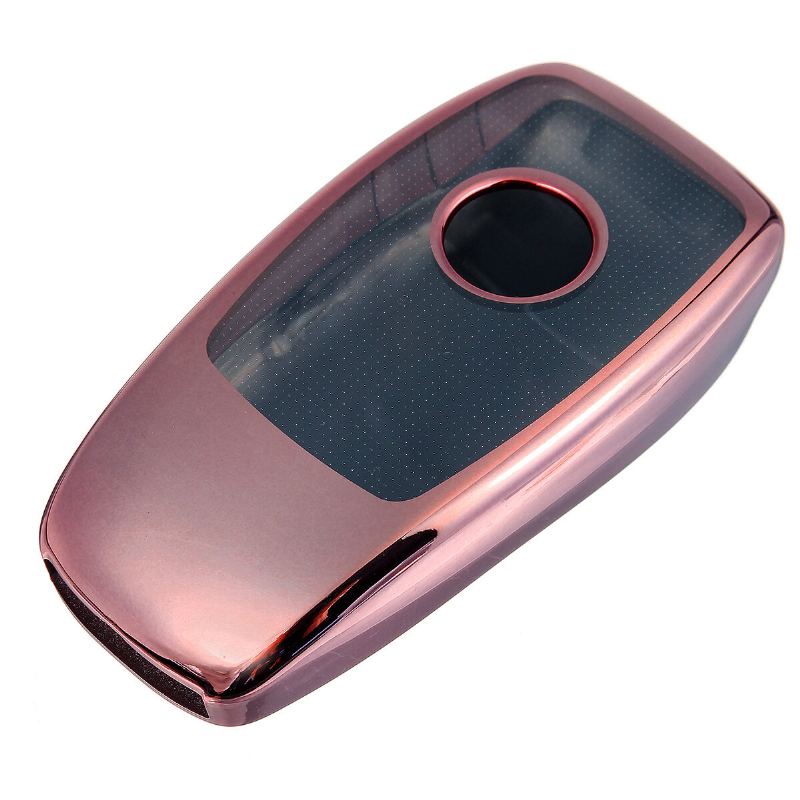 2v1 Tpu Dálkové Ovládání Smart Key Case Fob Kryt S Fólií Na Tlačítka Pro Benz E/s Class E300 E400 S63 S65