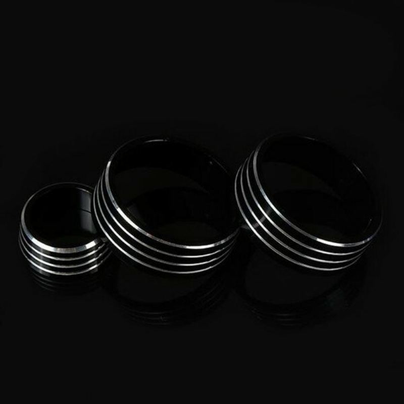 3ks/sada Cars Alu Decoration Stereo Klimatizace Knob Ring Pro Honda New City Vezel Fit Xrv