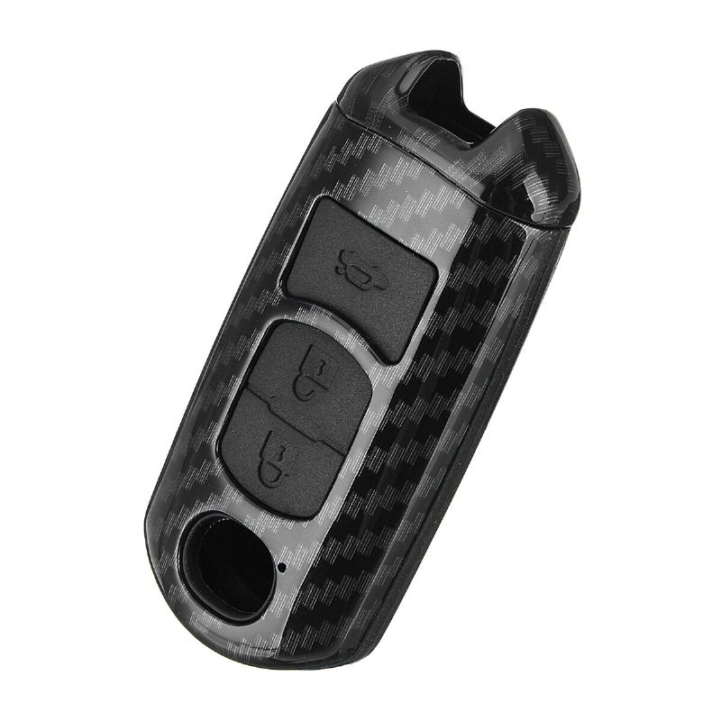 Abs Carbon Fiber Remote Smart Car Key Case/bag Cover Fob Shell Pro Mazda 3/5/6/cx3/cx5