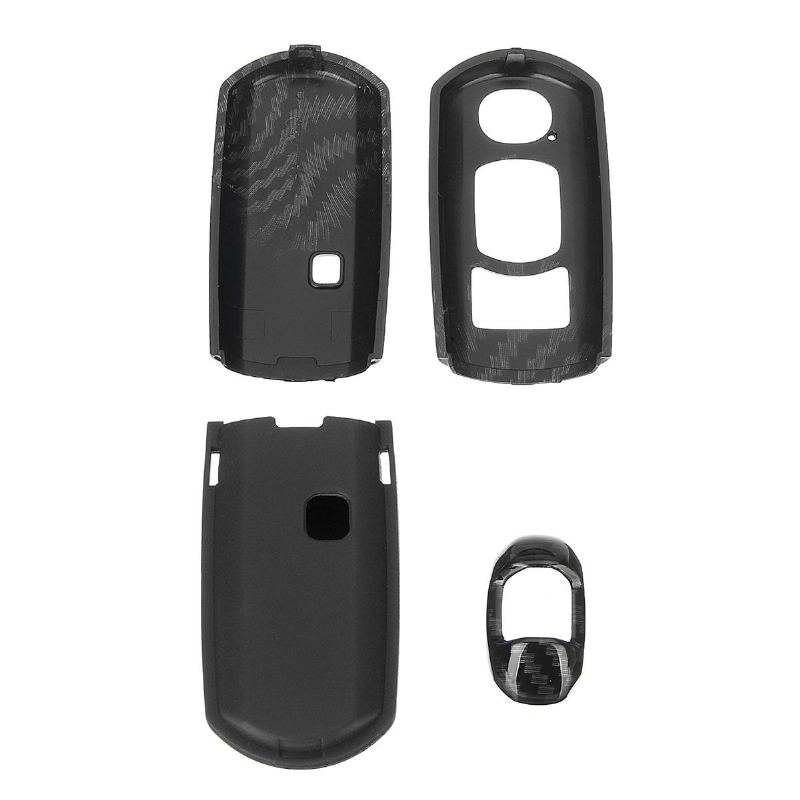 Abs Carbon Fiber Remote Smart Car Key Case/bag Cover Fob Shell Pro Mazda 3/5/6/cx3/cx5