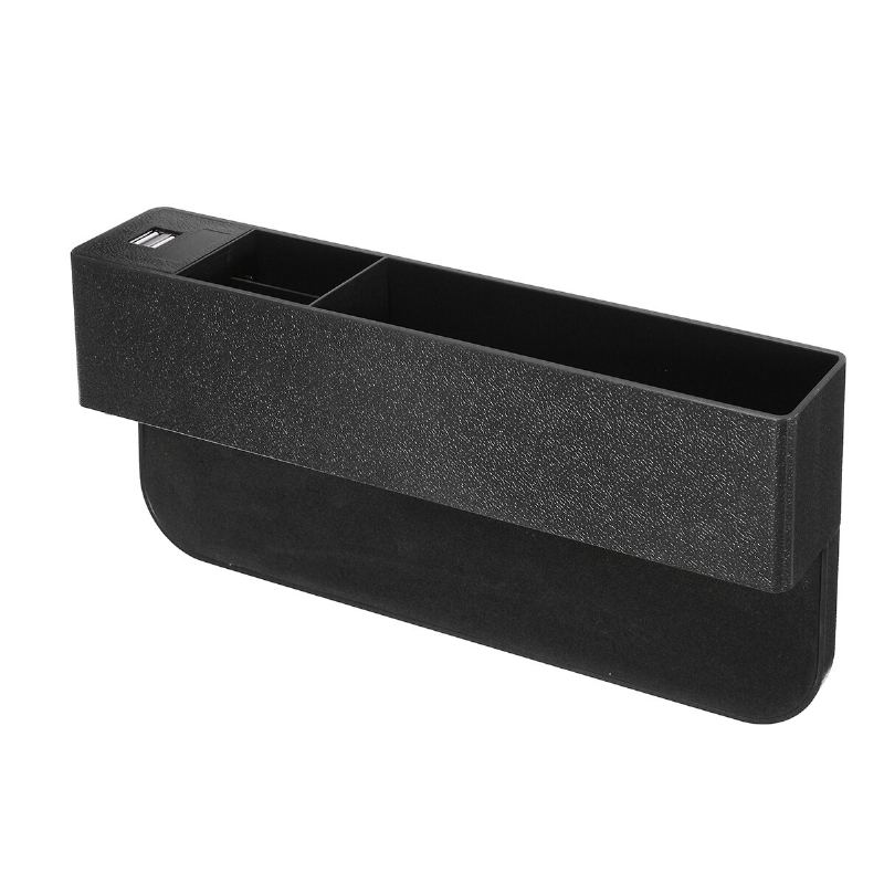 Autosedačka Gap Slit Catcher Úložná Schránka Pouzdro Kapesní Organizér Držák 2 Usb Port