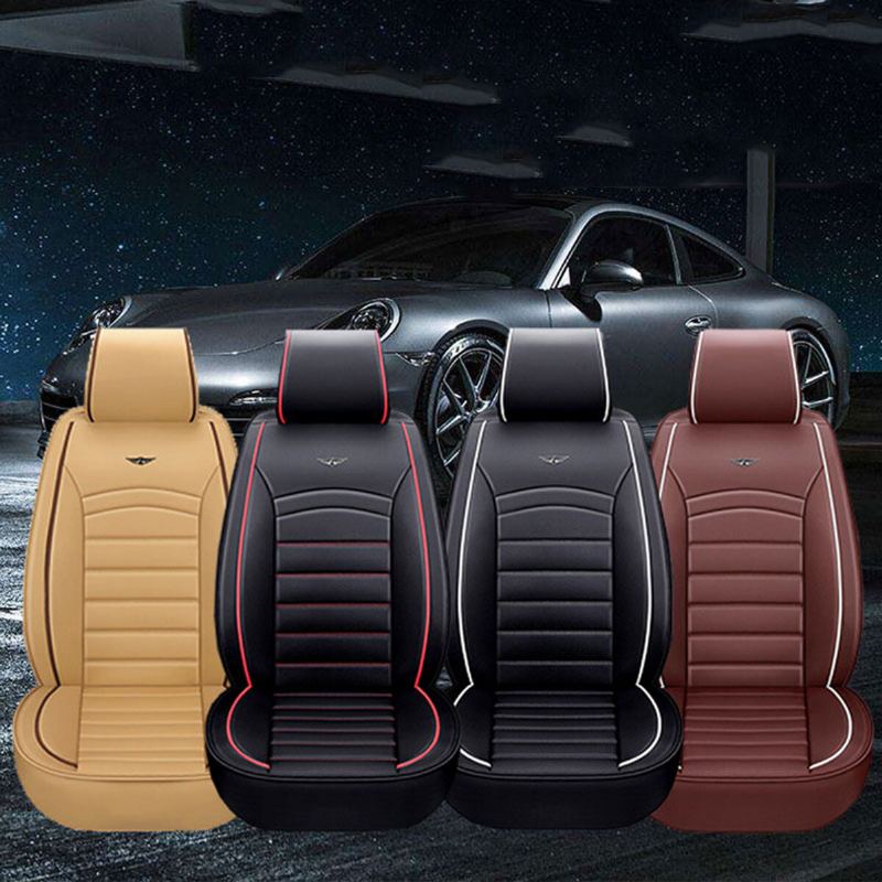 Luxusní Pu Kůže Full Surround Potah Autosedačky Cushion Pet Pad Mat Protector Suv