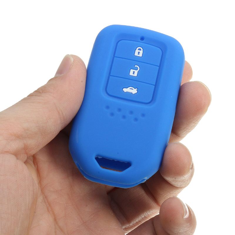 Silikonové Pouzdro Na Klíče S 3 Tlačítky Smart Remote Key Fob Cover Pro Honda Jade Vezel